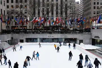 Skøjtebanen ved Rockefeller Center